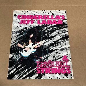 Jeff LaBar of Cinderella - Ernie Ball - 1989 Print Advertisement